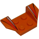 LEGO Stänkskydd Platta 2 x 2 med Flared Hjul Arches med Vit och Röd Ränder (41854 / 42321)