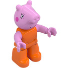 LEGO Mummy Pig con Naranja Parte superior Figura Duplo