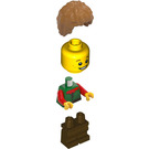 LEGO Mushroom House Boy - Medium Dark Flesh Hair Minifigure