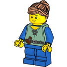 LEGO Mushroom House Girl - Flesh Ponytail Minifigure