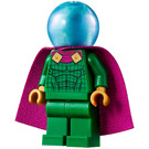 LEGO Mysterio with Green Suit and Blue Helmet with Double Hole Cape Minifigure