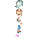 LEGO Naida Riverheart with Medium Azure Skirt and Hair Flower Minifigure