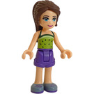 LEGO Naomi en Morado Pantalón corto y Verde Halter Parte superior con Dots Minifigura