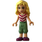 LEGO Naya mit Sand Green Cropped Trousers und Chevron Striped oben Minifigur