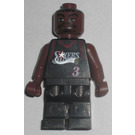 LEGO NBA Allen Iverson, Philadelphia 76ers #3 (Svart Uniform) Minifigur