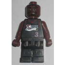 LEGO NBA Allen Iverson, Philadelphia 76ers #3 (Zwart Uniform) minifiguur