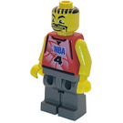 LEGO NBA Player, Number 4, Dark grå Ben Minifigur