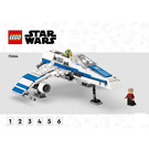 LEGO New Republic E-Vleugel vs. Shin Hati's Starfighter 75364 Instructions