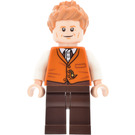 LEGO Newt Scamander с Тъмно оранжево Waistcoat Минифигурка