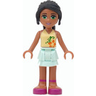 LEGO Nicole met Licht Aqua Rok en Licht Geel Top Minifiguur