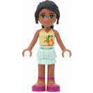 LEGO Nicole mit Light Aqua Skirt und Light Gelb oben Minifigur