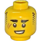 LEGO Ninjago Arin Head with Two Scars (Recessed Solid Stud) (3274)