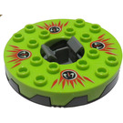 LEGO Ninjago Spinner mit Limette oben und Rot und Schwarz Fangpyre (98354)