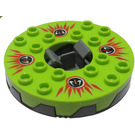 LEGO Ninjago Spinner with Lime Top and Red and Black Fangpyre (98354)