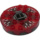 LEGO Ninjago Spinner mit Transparent Rot oben und Weiß Fangs (98354)