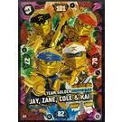 LEGO NINJAGO Trading Card Game (English) Series 8 - # 65 Team Golden Jay, Zane, Cole & Kai