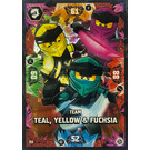 LEGO NINJAGO Trading Card Game (English) Series 8 - # 80 Team Teal, Yellow & Fuchsia