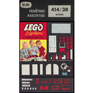 LEGO No. 3 Assorted Windows, Rood 414.3R