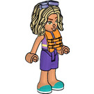 LEGO Nova with Dachshund Top and Purple Shorts with Life Jacket Minifigure