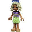 LEGO Nova with Dachshund Top and Yellowish Green Shorts with Sunglasses Minifigure