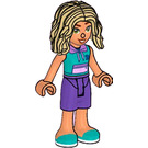 LEGO Nova with Turquoise Hoodie and Purple Shorts Minifigure