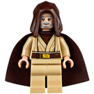 LEGO Obi-Wan Kenobi (Old) with Dark Brown Cape and Hood Minifigure