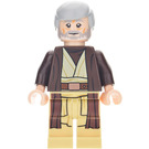 LEGO Obi Wan Kenobi avec Gris Cheveux et Dark Marron Robe Minifigurine