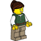 LEGO Ocean House Woman - Reddish Brown Ponytail Minifigure