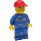 LEGO Octan Oil uniform, червен Къс Bill Шапка с козирка, Crooked Smile Town Минифигурка