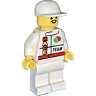 LEGO Octan Race Team Driver met Pet minifiguur