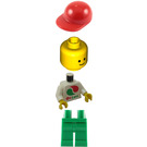 LEGO Octan Worker met Wit Shirt met Groot Octan logo (re-issue) minifiguur