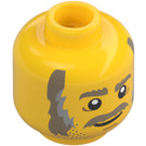 LEGO Old Fishing Store Fisherman Minifigure Head (Recessed Solid Stud) (3626 / 35724)