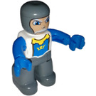 LEGO Old Knight Duplo Figure avec bras bleus et mains bleues
