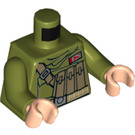 LEGO Olive Green Admiral Ematt Minifig Torso (973 / 76382)