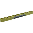 LEGO Olive Green Beam 13 with Door Plate with Rivets Pattern Model Right Side Sticker (41239)