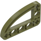 LEGO Olive Green Beam 3 x 5 x 0.5 Bent 90 Degrees Quarter Ellipse (32250 / 65714)