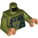 LEGO Olijfgroen Bistan Minifig Torso (973 / 76382)