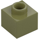 LEGO Olijfgroen Steen 1 x 1 x 0.7 (86996)