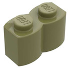 LEGO Olive Green Brick 1 x 2 Log (30136)