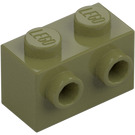 LEGO Olive Green Brick 1 x 2 with Studs on One Side (11211)