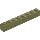 LEGO Verde oliva Ladrillo 1 x 8 (3008)