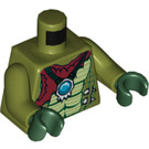 LEGO Olive Green Crawley Torso (76382)