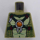 LEGO Verde oliva Cocodrilo Warrior Minifigura Torso sin brazos (973)