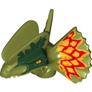 LEGO Olive Green Dilophosaurus Head (38944)