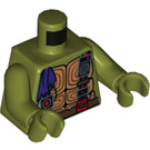 LEGO Olivgrün Donatello Minifig Torso (973 / 76382)