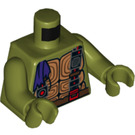 LEGO Olivově zelená Donatello Minifigurka Trup (973 / 76382)