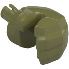 LEGO Olive Green Giant Left Hand (10127)