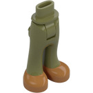 LEGO Olive Green Hip with Pants with Dark Tan Shoes (35584)