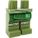 LEGO Olijfgroen Heupen en benen met Tan Sash en Green Robe Einde (3815)