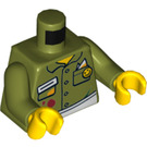 LEGO Olive Green Kabob Bob Minifig Torso (973 / 76382)